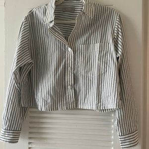 Everlane Cotton Button Up Striped Never Worn